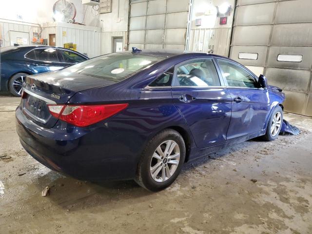 5NPEB4AC4DH718255 - 2013 HYUNDAI SONATA GLS BLUE photo 3