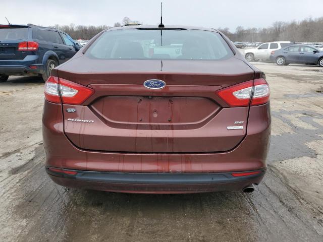 3FA6P0HD5FR125684 - 2015 FORD FUSION SE BURGUNDY photo 6