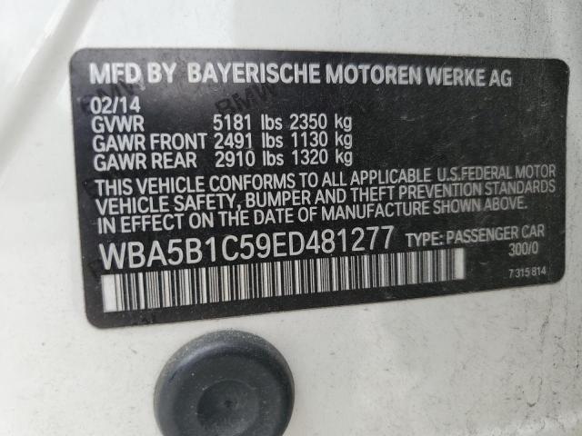 WBA5B1C59ED481277 - 2014 BMW 535 I WHITE photo 12