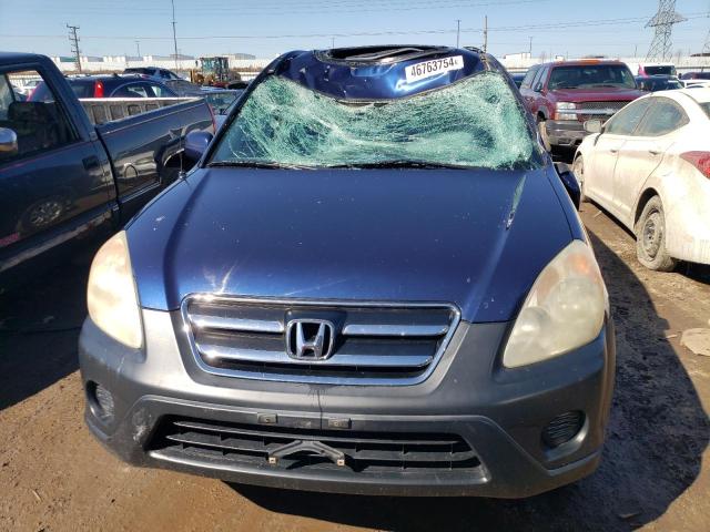 SHSRD78805U346212 - 2005 HONDA CR-V EX BLUE photo 5