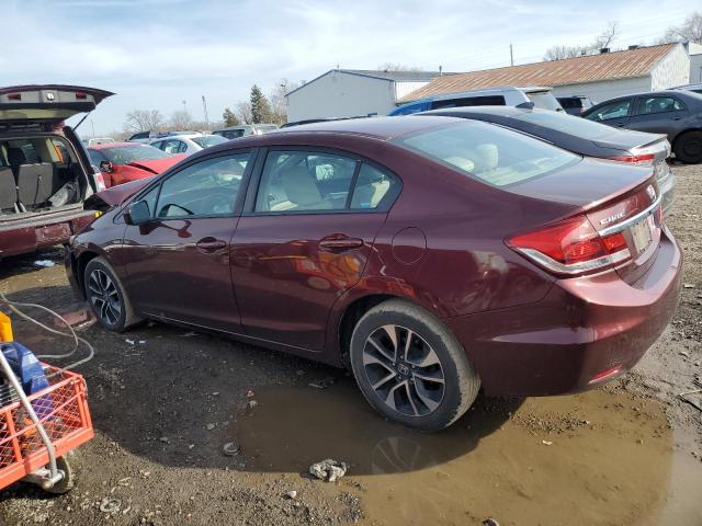 19XFB2F87FE219714 - 2015 HONDA CIVIC EX MAROON photo 2