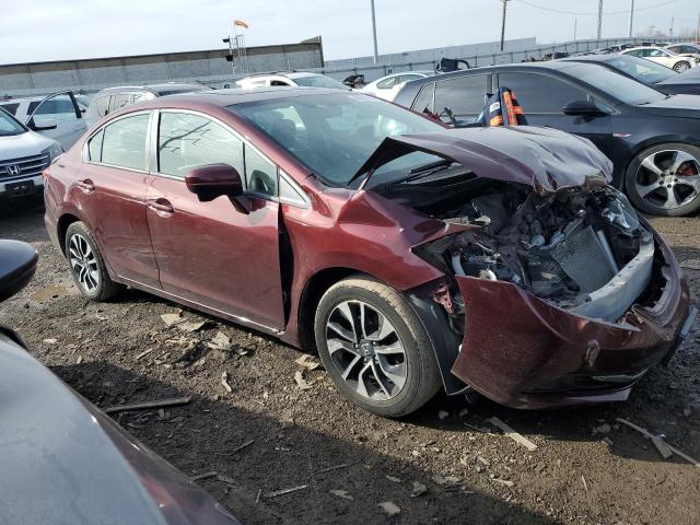 19XFB2F87FE219714 - 2015 HONDA CIVIC EX MAROON photo 4