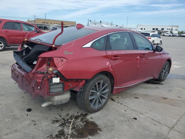 1HGCV1F54NA041354 - 2022 HONDA ACCORD EXL MAROON photo 3