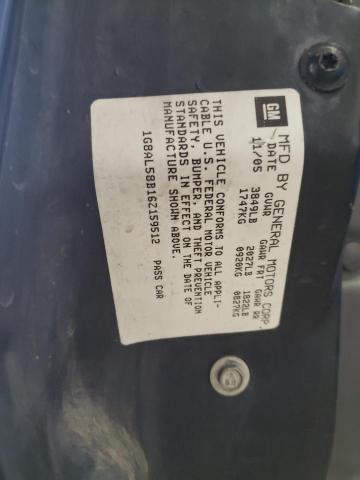 1G8AL58B16Z159512 - 2006 SATURN ION LEVEL 3 BLUE photo 12