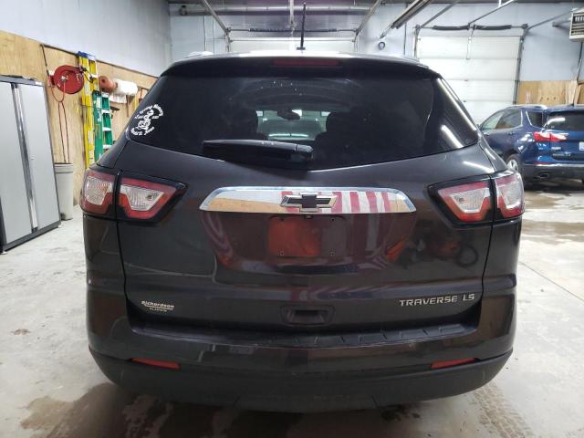 1GNKRFED0FJ331099 - 2015 CHEVROLET TRAVERSE LS BLACK photo 6