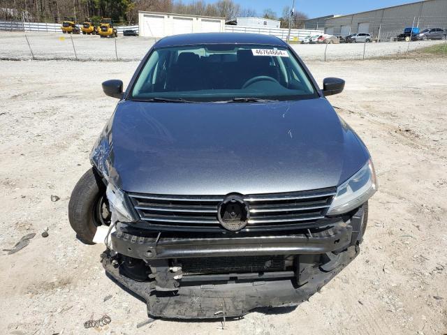 3VW2K7AJ0FM297485 - 2015 VOLKSWAGEN JETTA BASE GRAY photo 5