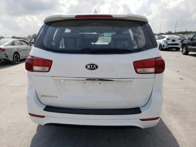 KNDMA5C14F6022136 - 2015 KIA SEDONA L WHITE photo 6