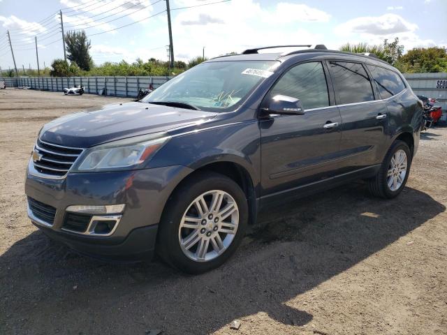 1GNKRGKD1EJ295951 - 2014 CHEVROLET TRAVERSE LT GRAY photo 1