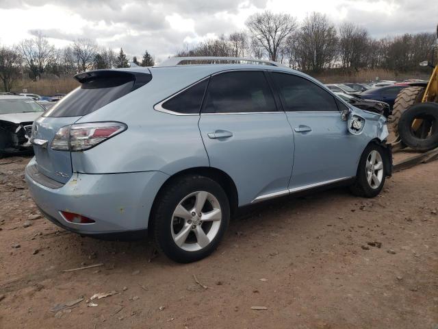 2T2BK1BA5AC037157 - 2010 LEXUS RX 350 BLUE photo 3