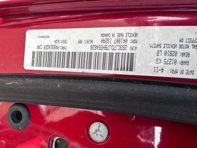 2B3CJ7DJ7BH554626 - 2011 DODGE CHALLENGER SRT-8 红色 照片 10