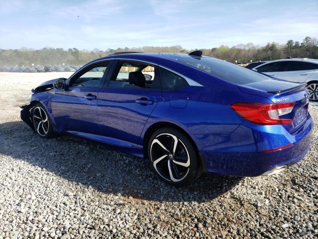 1HGCV2F31MA032047 - 2021 HONDA ACCORD SPORT BLUE photo 2