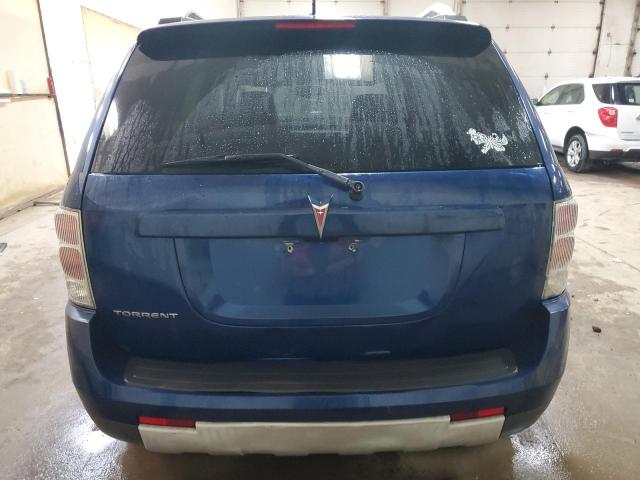 2CKDL33F086330730 - 2008 PONTIAC TORRENT BLUE photo 6