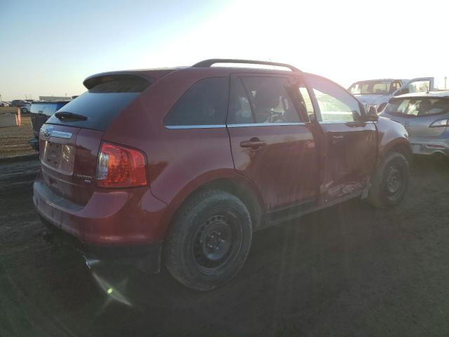 2FMDK4KC0DBA80801 - 2013 FORD EDGE LIMITED RED photo 3