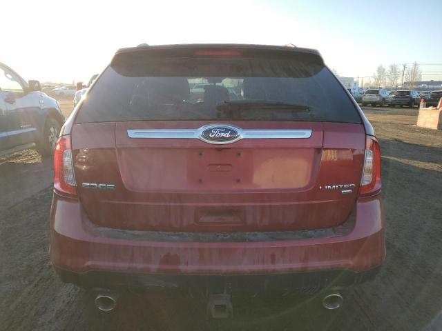 2FMDK4KC0DBA80801 - 2013 FORD EDGE LIMITED RED photo 6