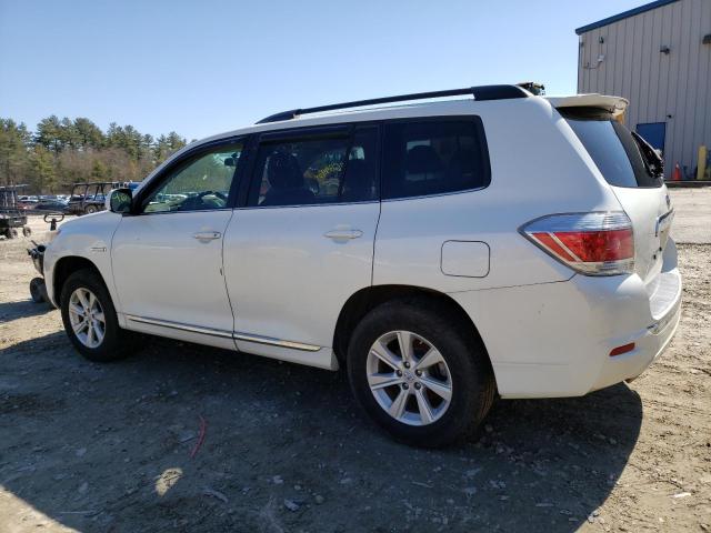 JTEBC3EH4C2010325 - 2012 TOYOTA HIGHLANDER HYBRID WHITE photo 2