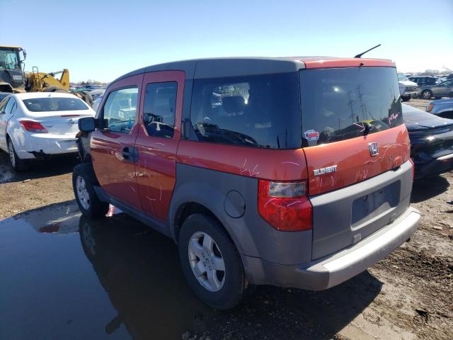 5J6YH28543L018022 - 2003 HONDA ELEMENT EX ORANGE photo 2