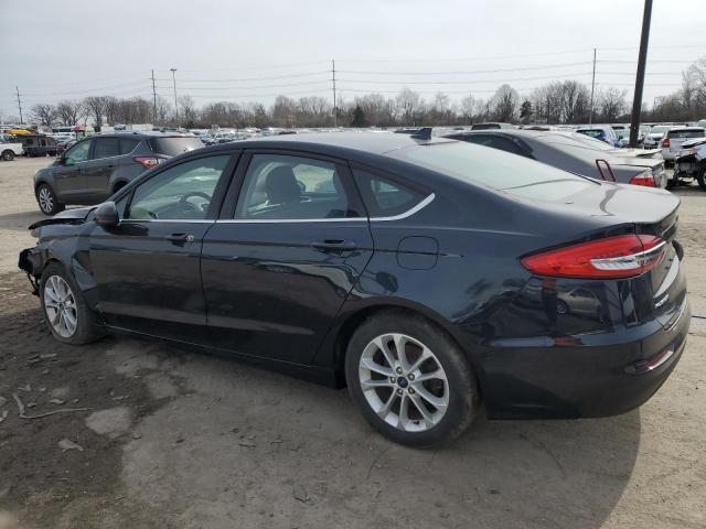 3FA6P0HD5LR247473 - 2020 FORD FUSION SE BLUE photo 2