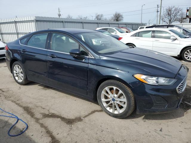 3FA6P0HD5LR247473 - 2020 FORD FUSION SE BLUE photo 4