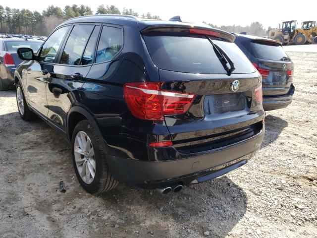 5UXWX9C57E0D32771 - 2014 BMW X3 XDRIVE28I BLACK photo 2