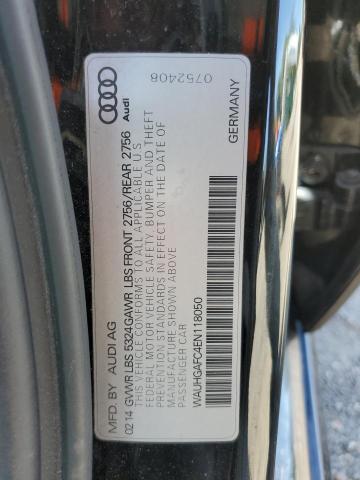 WAUHGAFC4EN118050 - 2014 AUDI A6 PRESTIGE შავი ფოტო 13