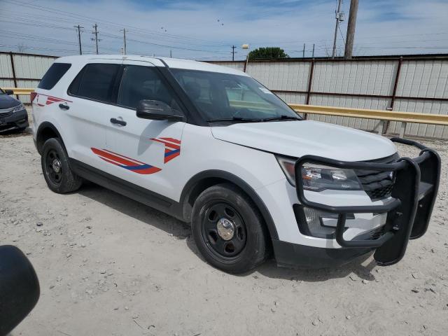 1FM5K8AR5HGD14091 - 2017 FORD EXPLORER POLICE INTERCEPTOR თეთრი ფოტო 4