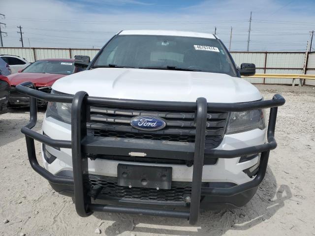 1FM5K8AR5HGD14091 - 2017 FORD EXPLORER POLICE INTERCEPTOR თეთრი ფოტო 5