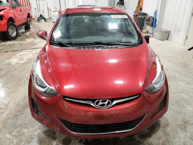 5NPDH4AEXGH769016 - 2016 HYUNDAI ELANTRA SE MAROON photo 5