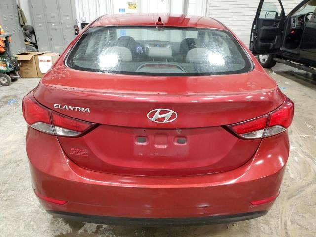 5NPDH4AEXGH769016 - 2016 HYUNDAI ELANTRA SE MAROON photo 6