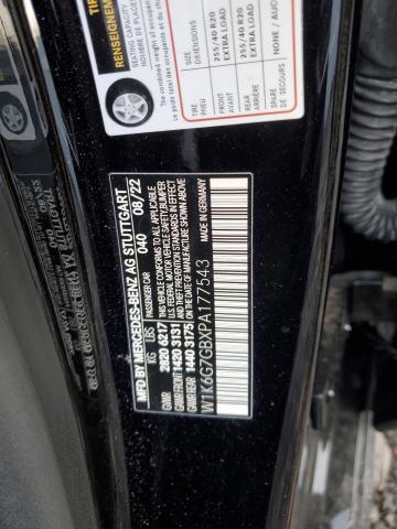 W1K6G7GBXPA177543 - 2023 MERCEDES-BENZ S 580 4MATIC BLACK photo 12