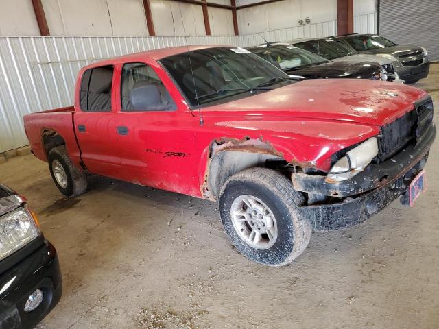 1B7GG2AN4YS769956 - 2000 DODGE DAKOTA QUAD RED photo 4