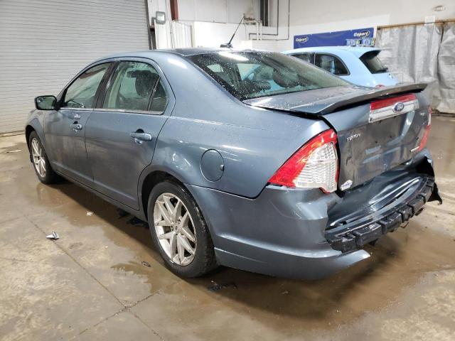 3FAHP0JG1BR208195 - 2011 FORD FUSION SEL BLUE photo 2