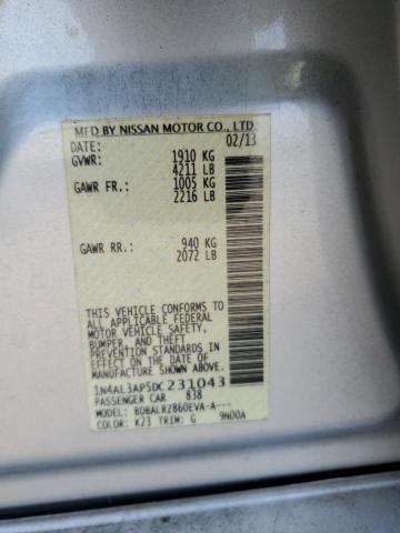 1N4AL3AP5DC231043 - 2013 NISSAN ALTIMA 2.5 SILVER photo 13