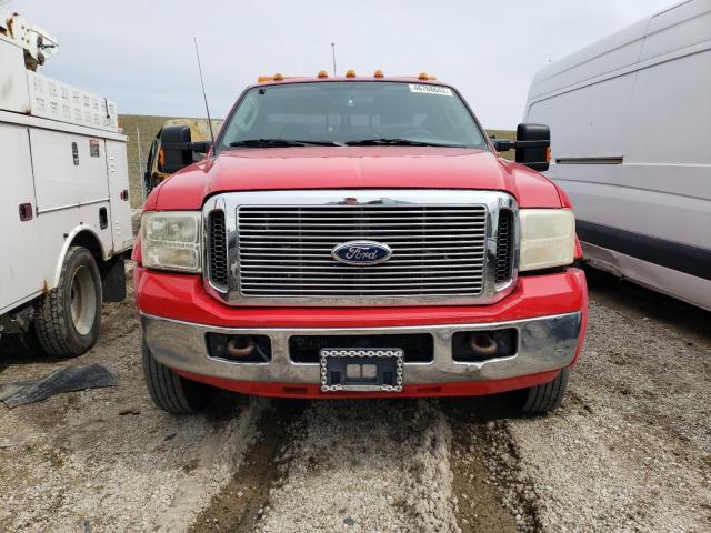 1FDAF56P75EA02032 - 2005 FORD F550 SUPER DUTY RED photo 5