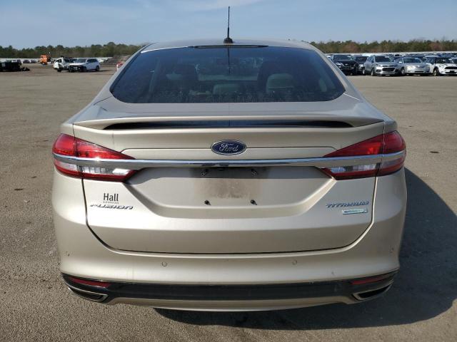 3FA6P0K99HR138476 - 2017 FORD FUSION TITANIUM GOLD photo 6