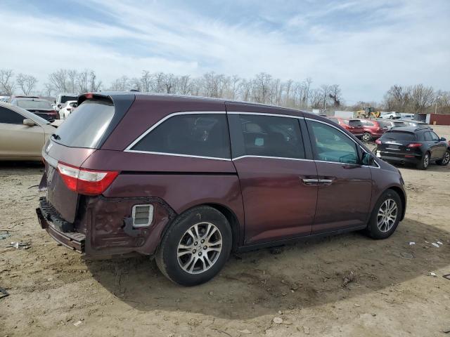 5FNRL5H69BB065387 - 2011 HONDA ODYSSEY EXL MAROON photo 3