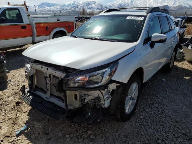 4S4BSAHC8K3290587 - 2019 SUBARU OUTBACK 2.5I PREMIUM WHITE photo 1