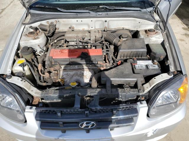 KMHCG35C84U302255 - 2004 HYUNDAI ACCENT GL SILVER photo 11