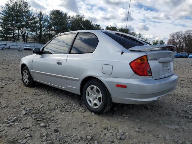 KMHCG35C84U302255 - 2004 HYUNDAI ACCENT GL SILVER photo 2