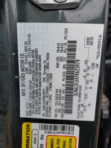 3LN6L2LUXFR623979 - 2015 LINCOLN MKZ HYBRID BLACK photo 13