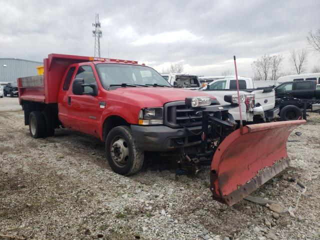 1FDXX47P34EC87097 - 2004 FORD F450 SUPER DUTY RED photo 4