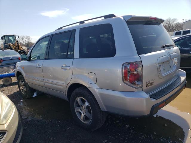 5FNYF28457B025699 - 2007 HONDA PILOT EX SILVER photo 2