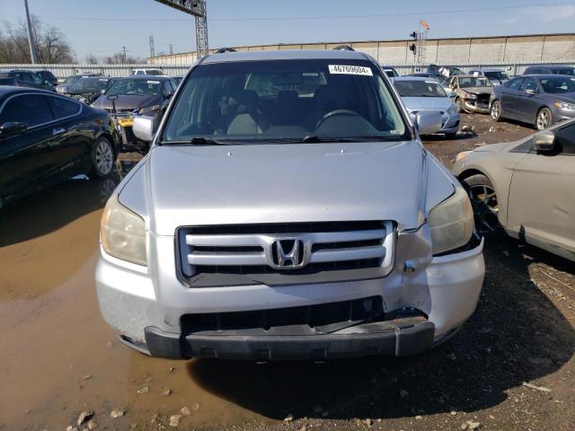 5FNYF28457B025699 - 2007 HONDA PILOT EX SILVER photo 5