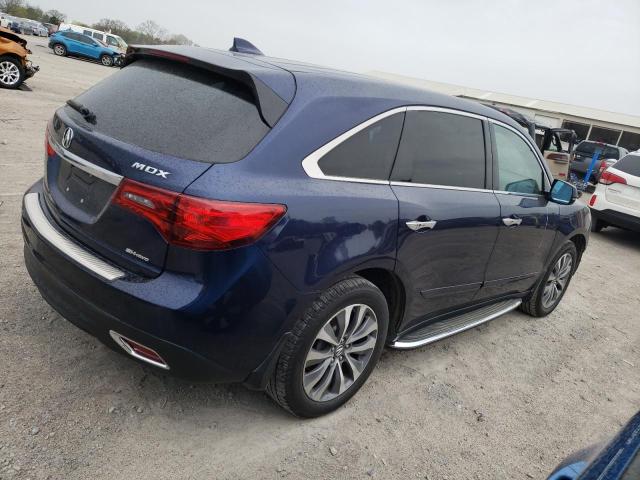 5FRYD4H45GB017232 - 2016 ACURA MDX TECHNOLOGY BLUE photo 3