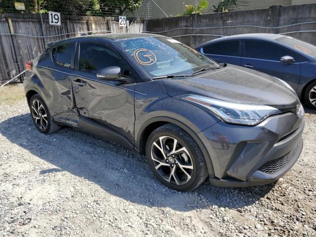 NMTKHMBX1MR132284 - 2021 TOYOTA C-HR XLE GRAY photo 4