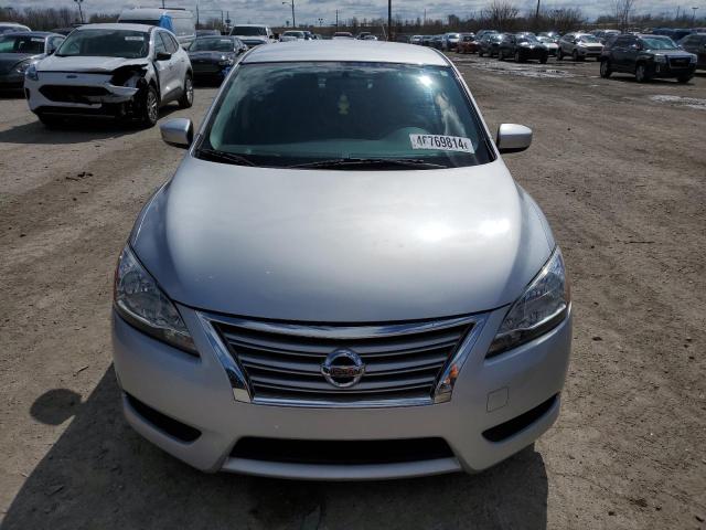 3N1AB7AP2FY260534 - 2015 NISSAN SENTRA S SILVER photo 5