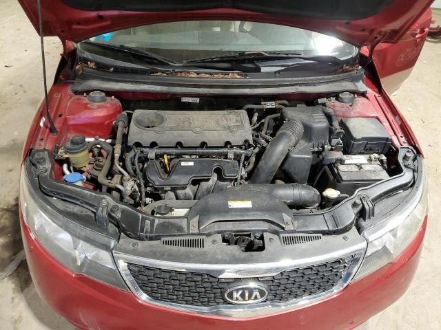 KNAFU4A26C5555271 - 2012 KIA FORTE EX RED photo 11