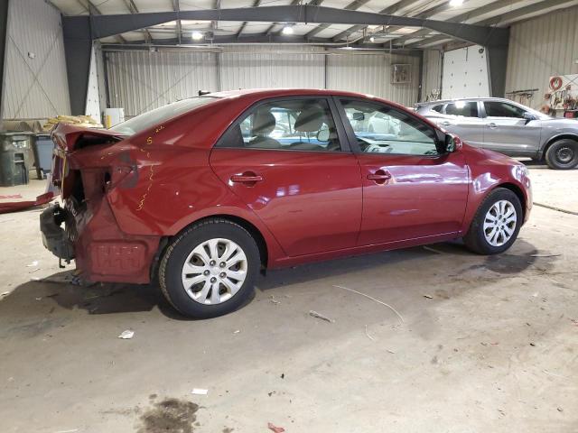 KNAFU4A26C5555271 - 2012 KIA FORTE EX RED photo 3