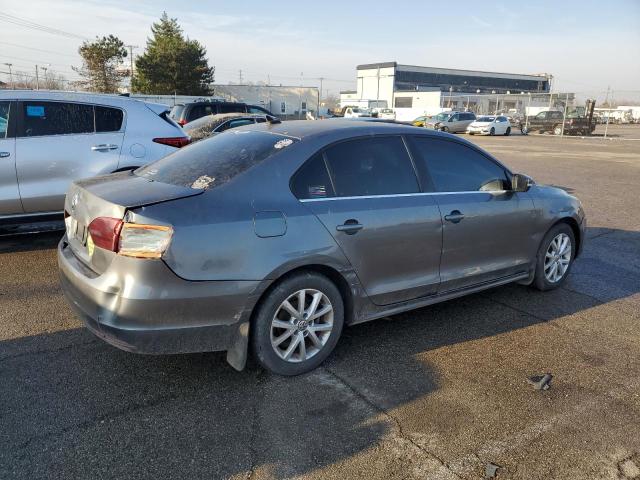 3VWD07AJ8EM363973 - 2014 VOLKSWAGEN JETTA SE GRAY photo 3