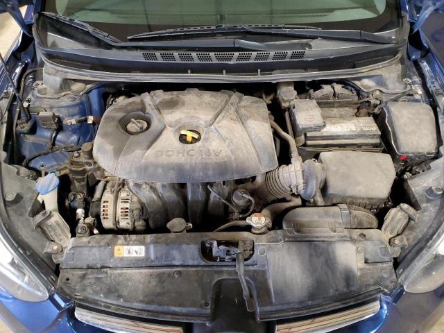 5NPDH4AE6GH652596 - 2016 HYUNDAI ELANTRA SE BLUE photo 11