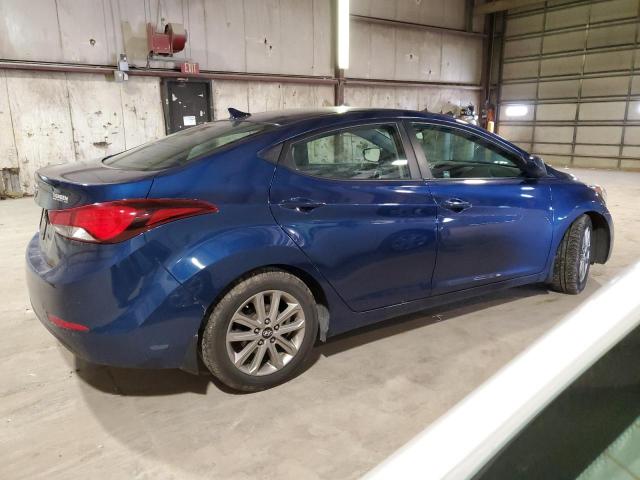 5NPDH4AE6GH652596 - 2016 HYUNDAI ELANTRA SE BLUE photo 3